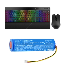Remplacement de batterie compatible pour Corsair ICR18650