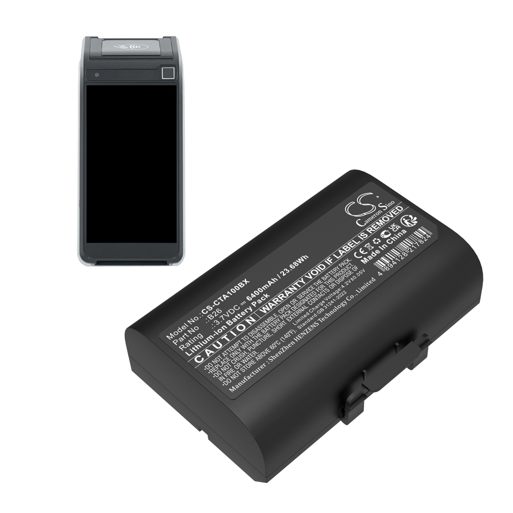 Payment Terminal Battery Castles Saturn 1000 S1F2