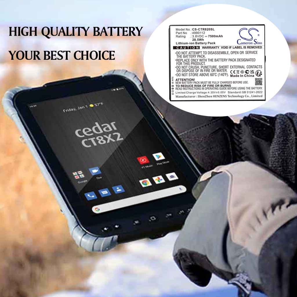 Batterij voor apparatuur Cedar CS-CTR820SL