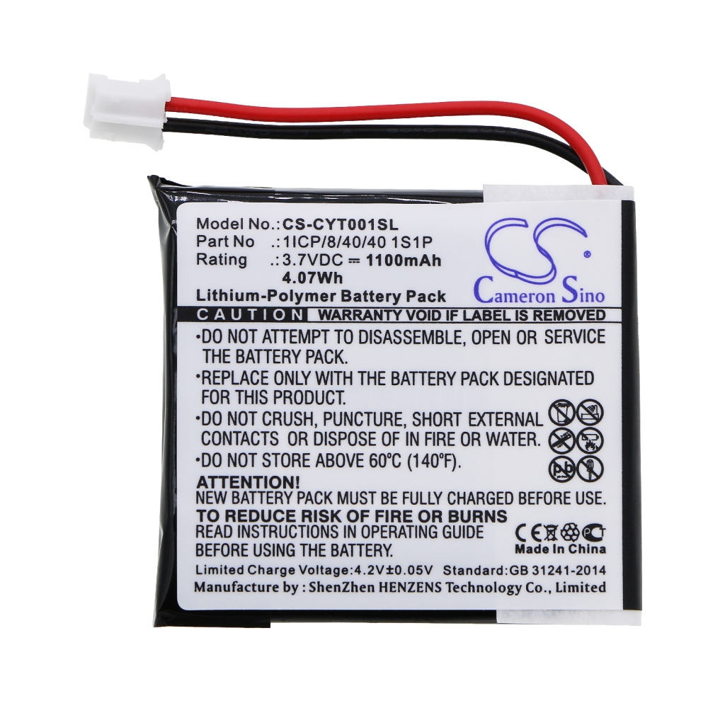 Compatibele batterijvervanging voor Coyote 1ICP/8/40/40 1S1P