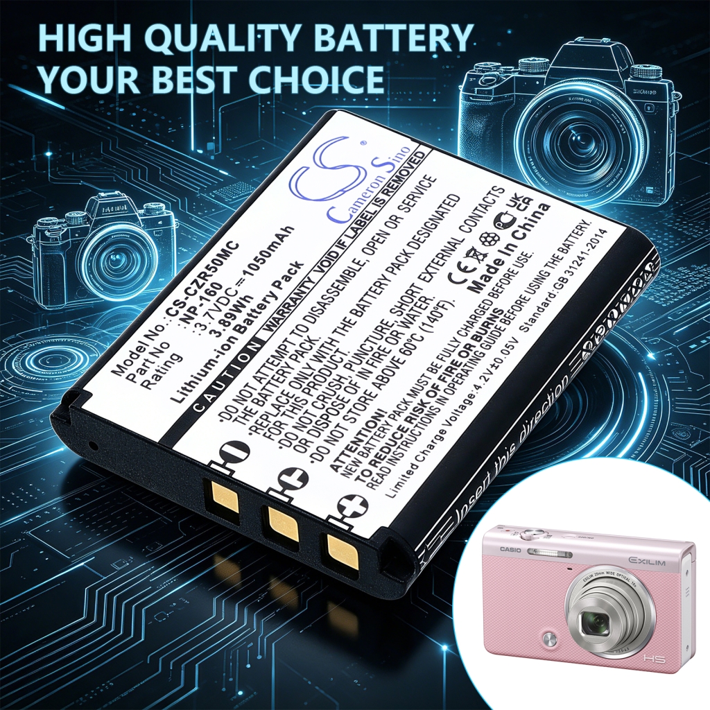 Batterij compatibel met Casio CS-CZR50MC