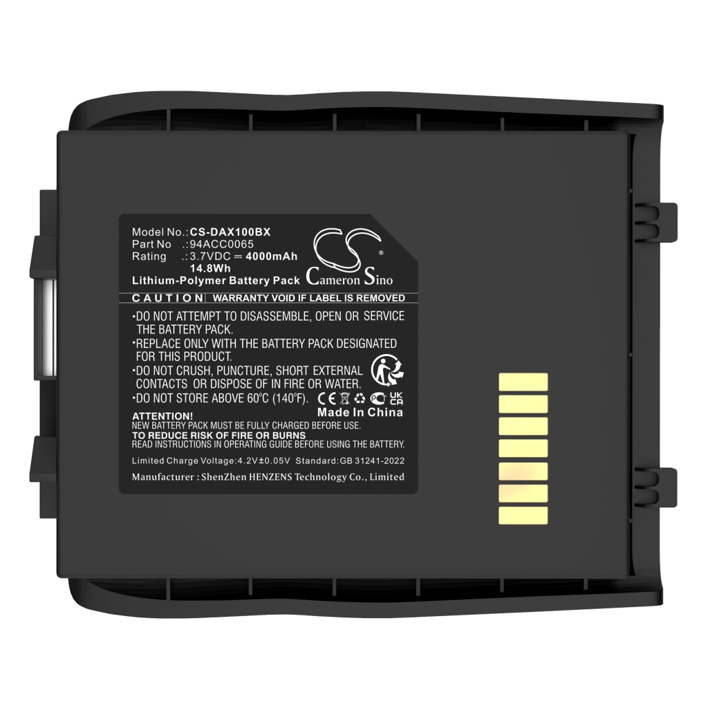Code à barres, Scanner Batterie du scanner Datalogic CS-DAX100BX