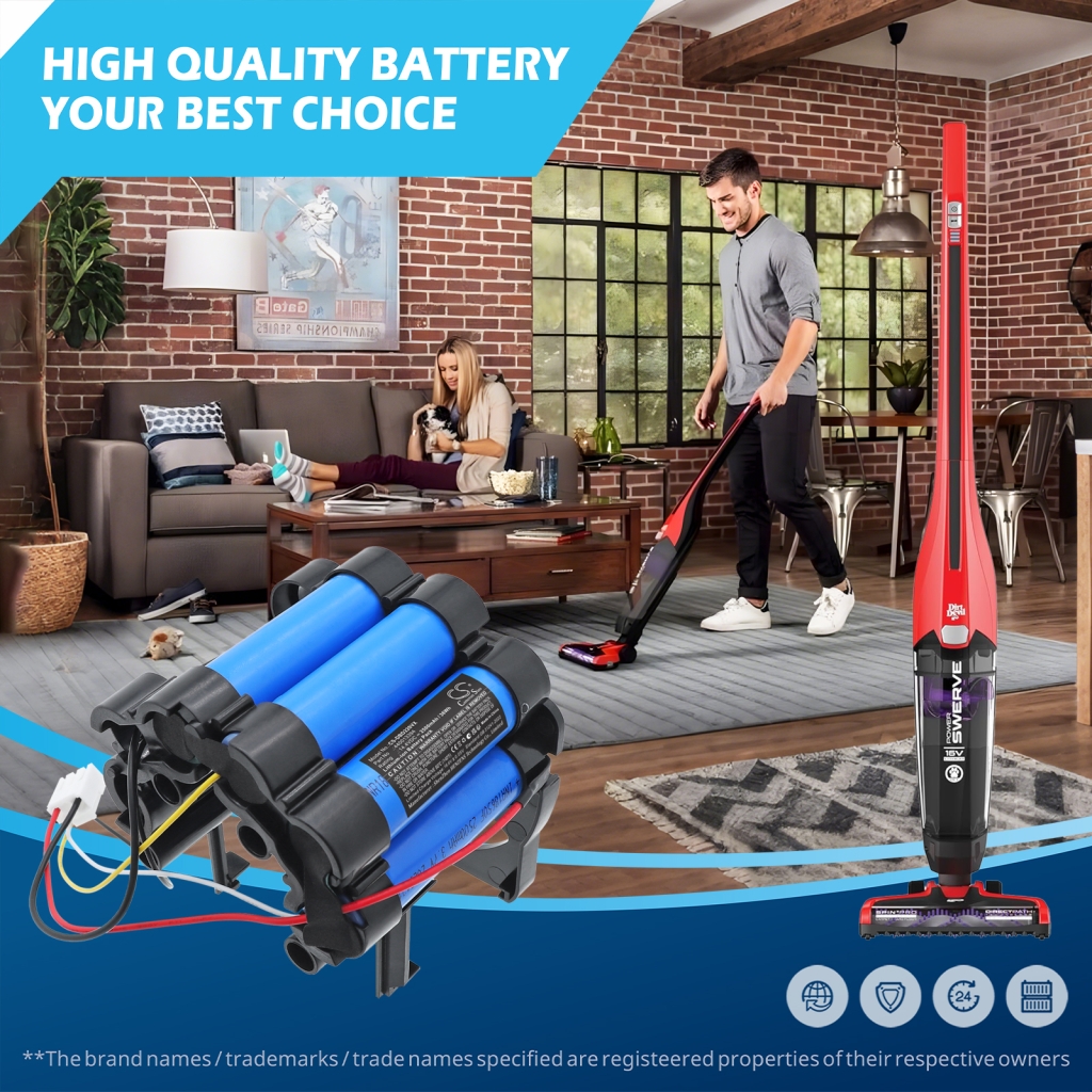 Dirt Devil Batterijen voor stofzuigers CS-DBD220VX