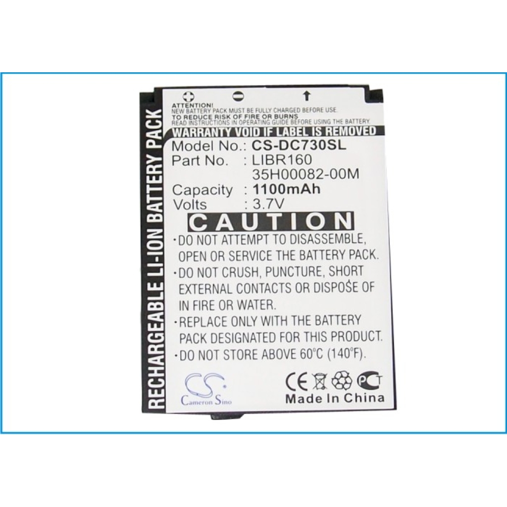 Batterij compatibel met Vodafone HTC O2 Orange SoftBank DOPOD E-Mobile CS-DC730SL