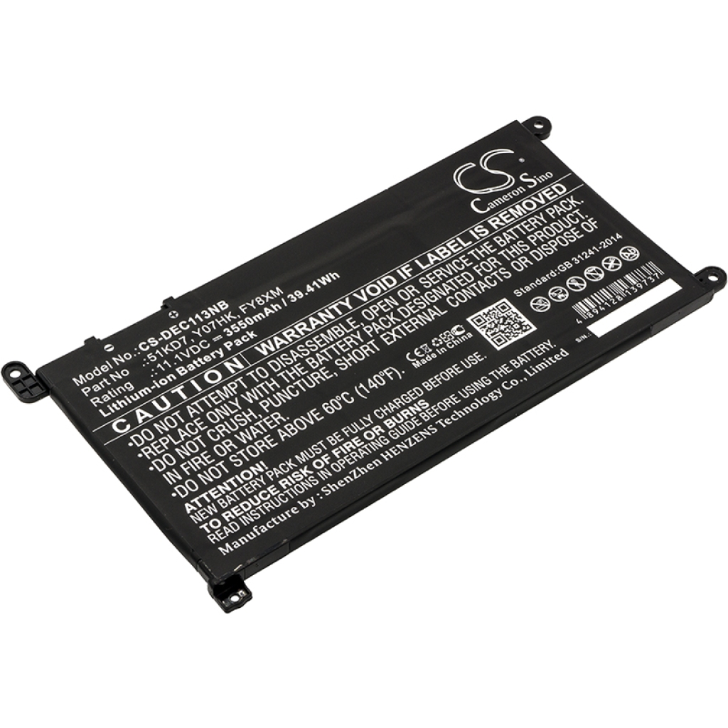 Batterij Vervangt Y07HK