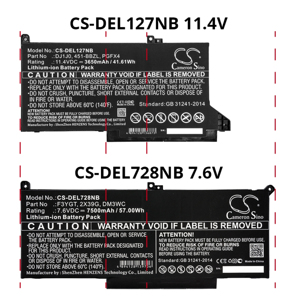 Notebook battery DELL Latitude 5300