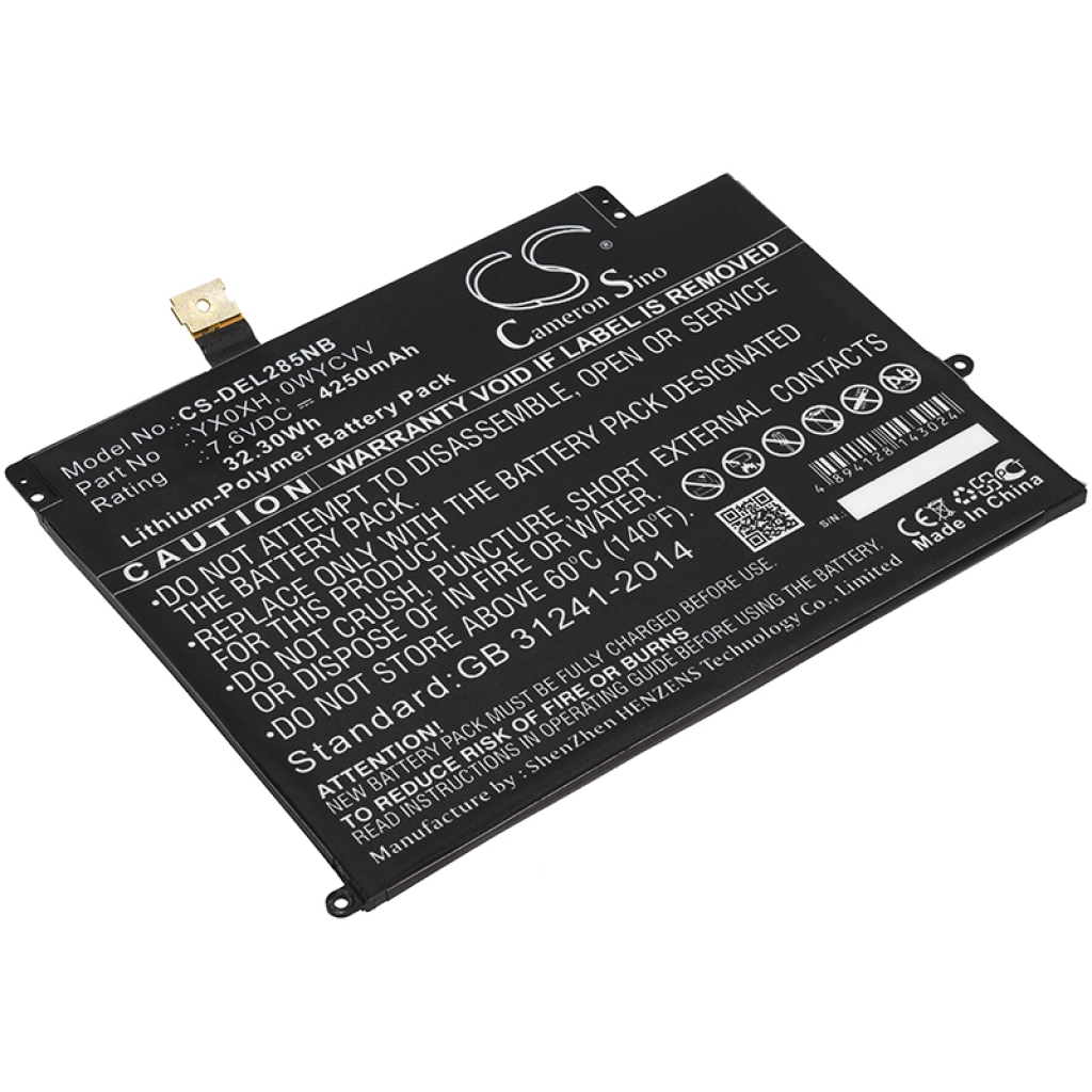 Batterij Vervangt YX0XH