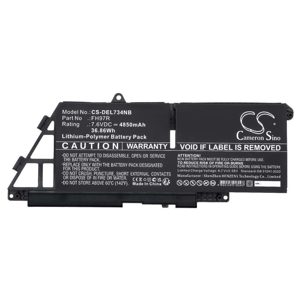 Notebook batterij DELL CS-DEL734NB