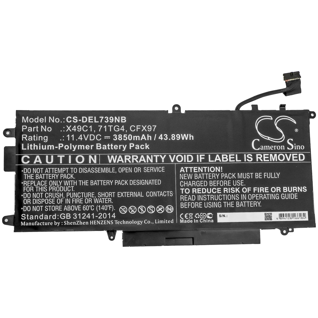 Notebook batterij DELL Latitude 5289 2-in-1