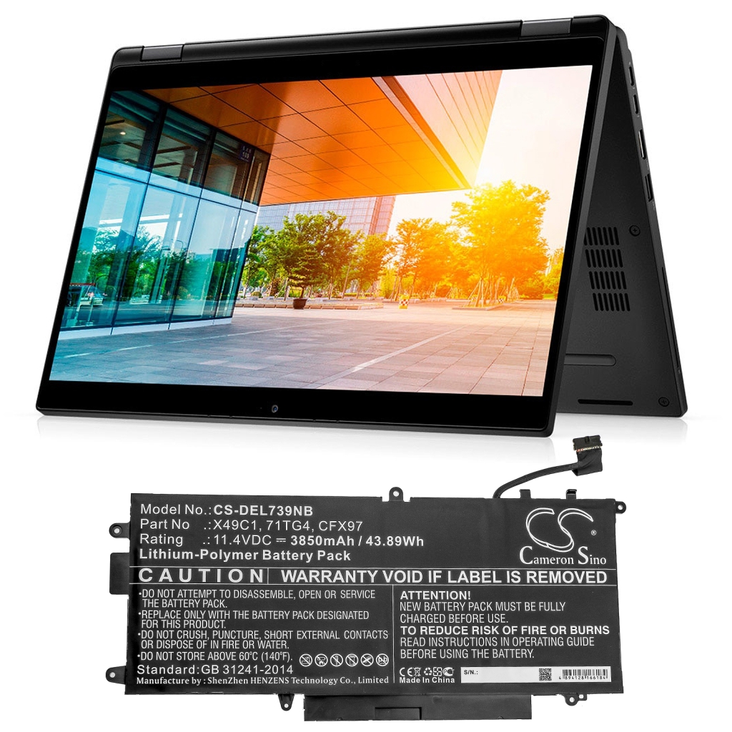 Notebook batterij DELL Latitude 5289 2-in-1