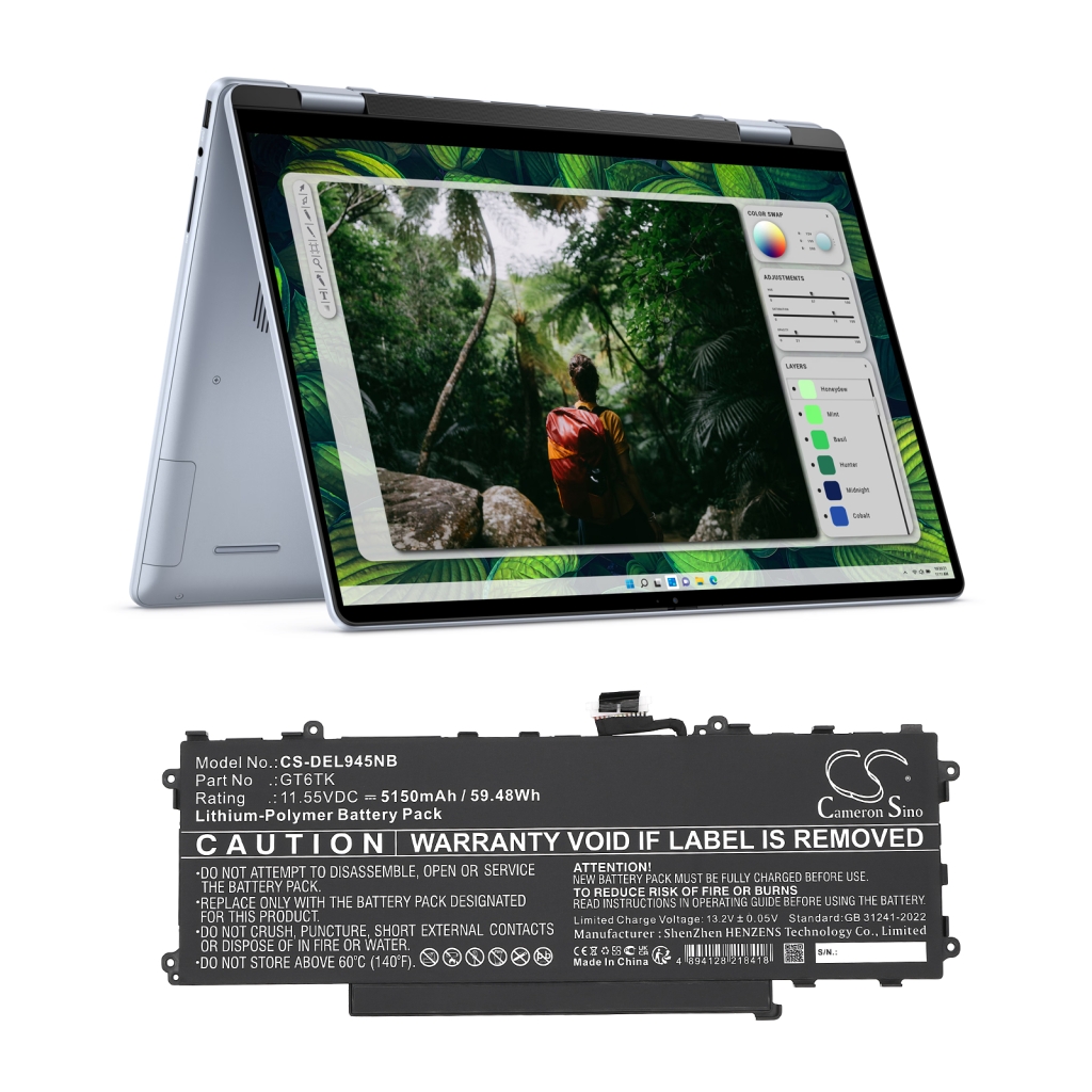 Notebook batterij DELL CS-DEL945NB