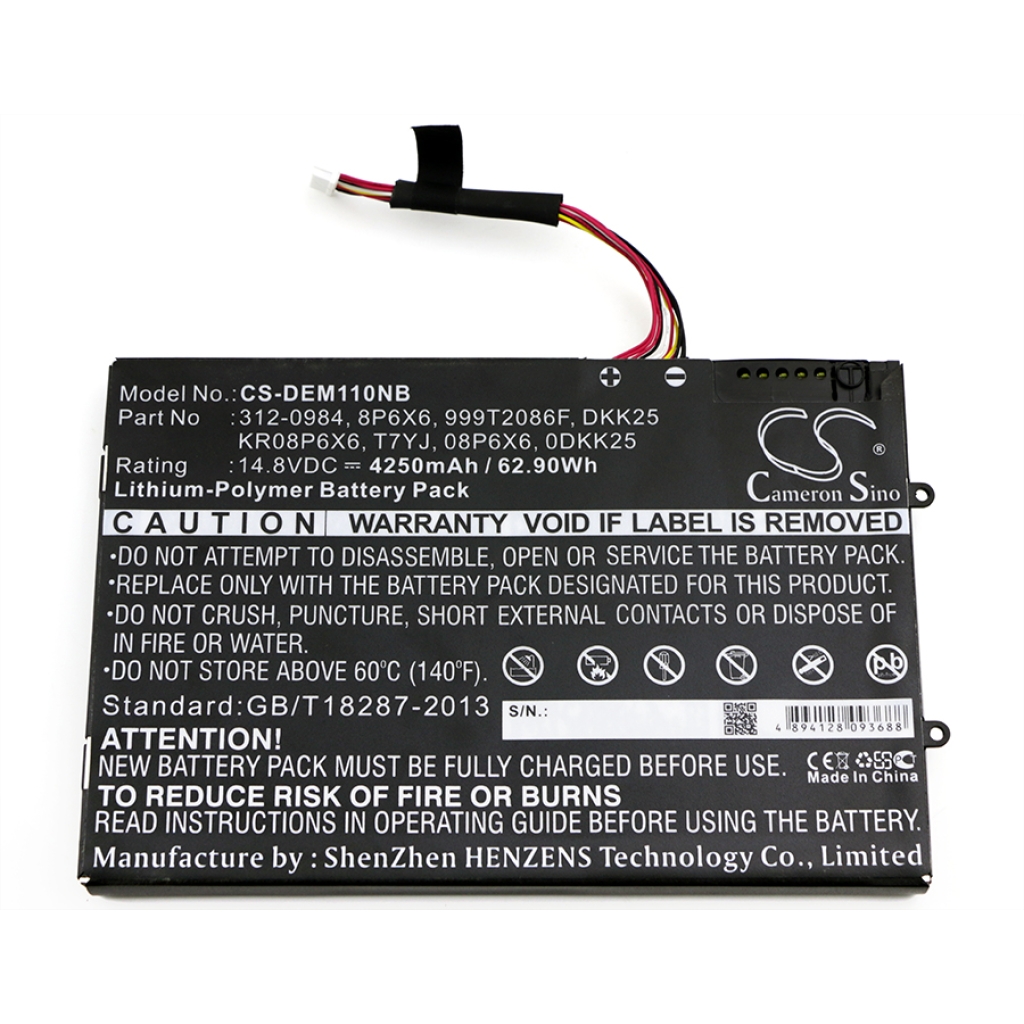 Batterij Vervangt KR08P6X6