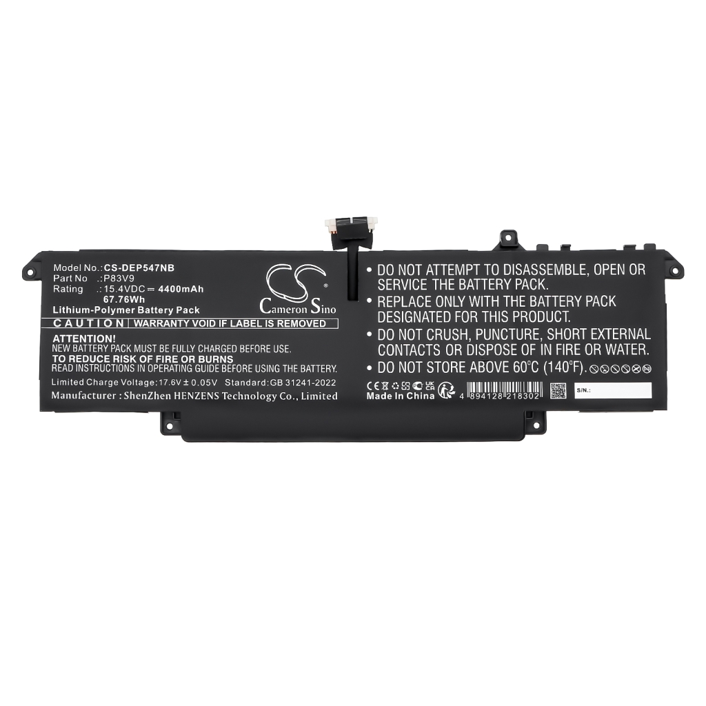 Notebook batterij DELL CS-DEP547NB