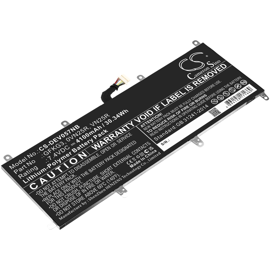 Batterijen Vervangt 0VN25R