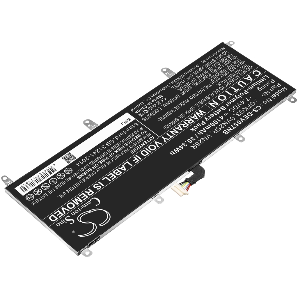 Batterijen Vervangt 0VN25R