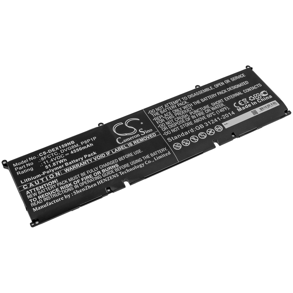 Batterijen Vervangt DVG8M