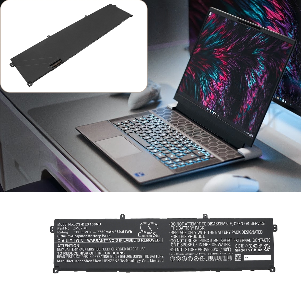 Notebook batterij DELL CS-DEX160NB