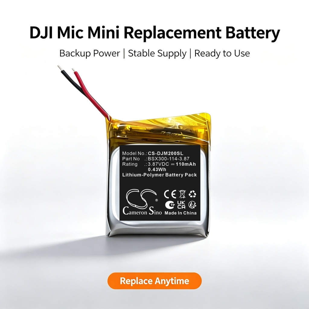 Batterie compatible avec Batterie du micro