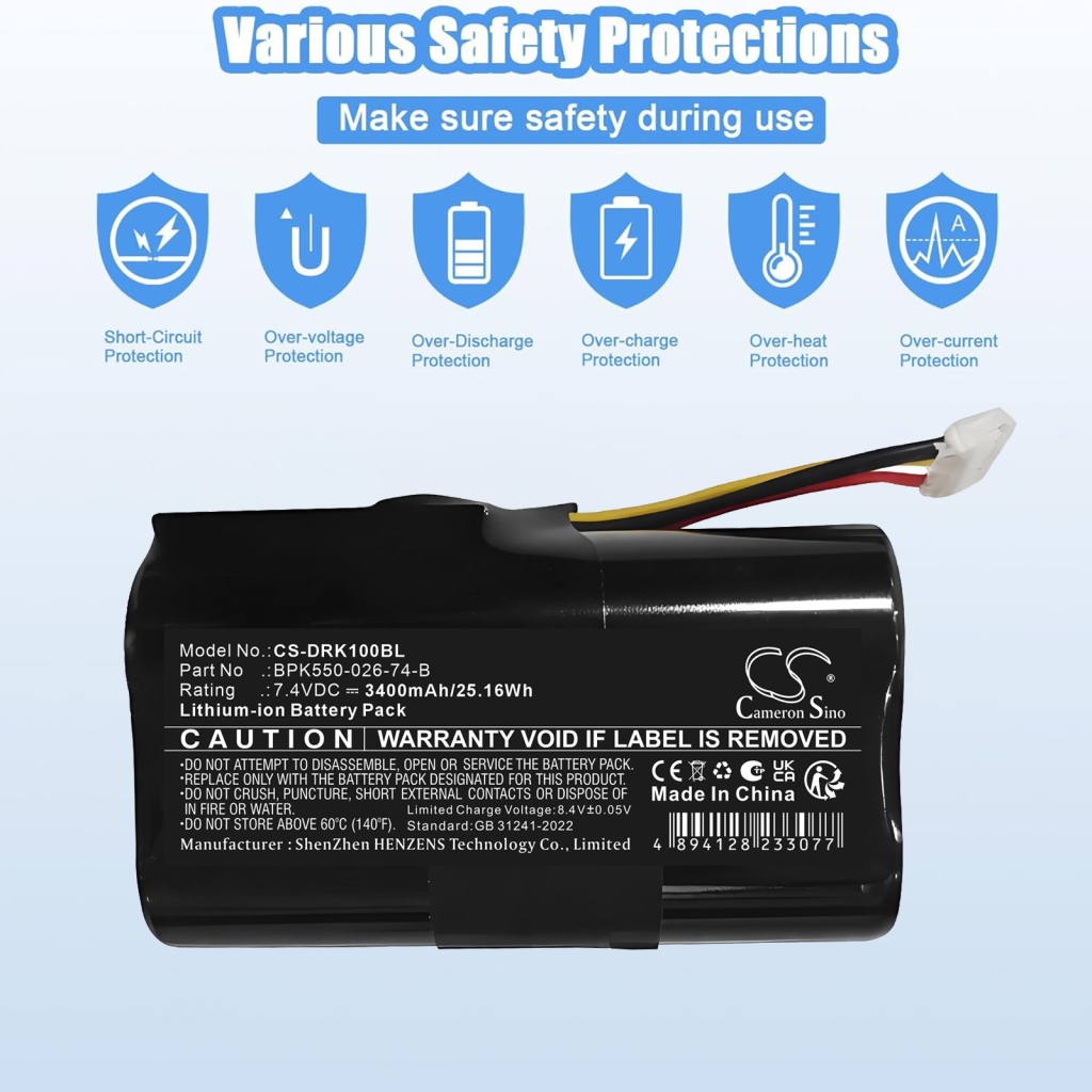 Batterijen compatibel met Dreamtek D1 D1 CS-DRK100BL