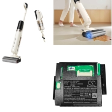 Compatibele batterijvervanging voor Dreame W2418J-0F
