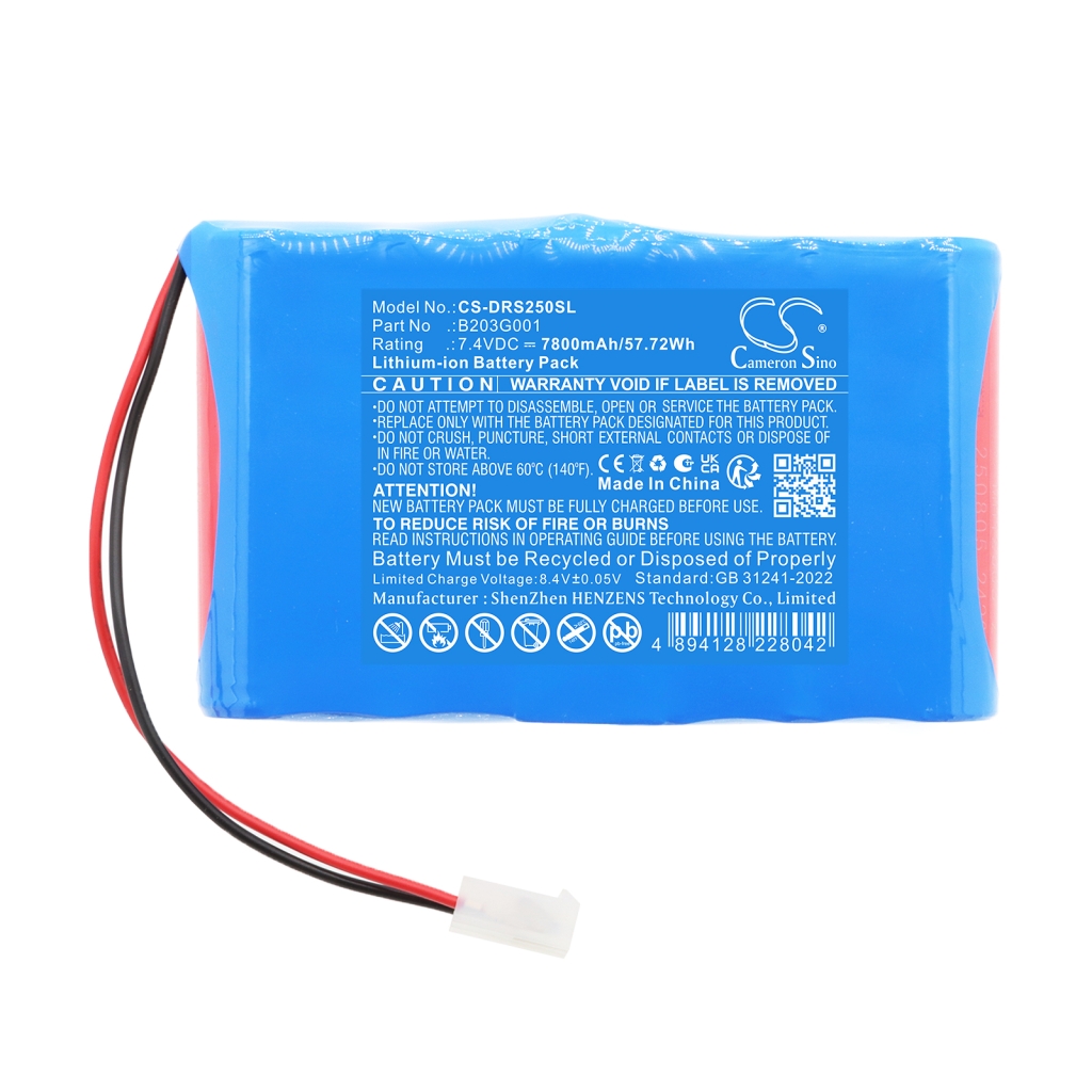 Batterij voor Deviser DS2500S