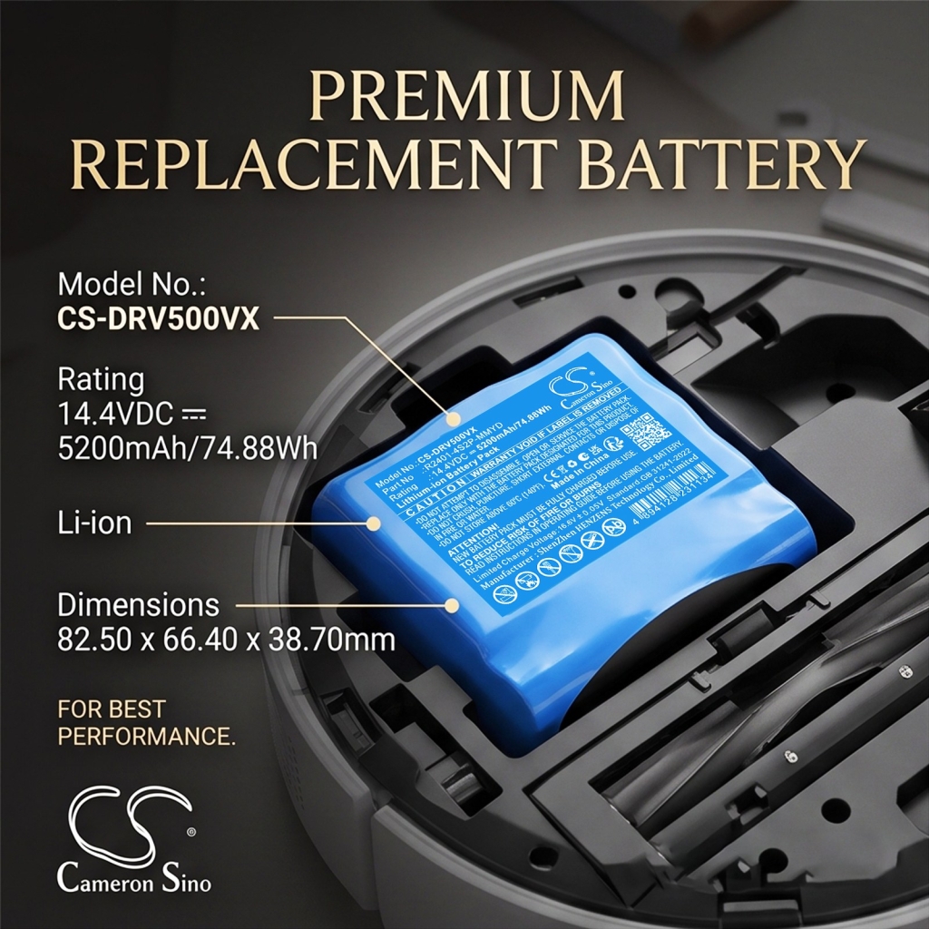 Batterij compatibel met Mova CS-DRV500VX