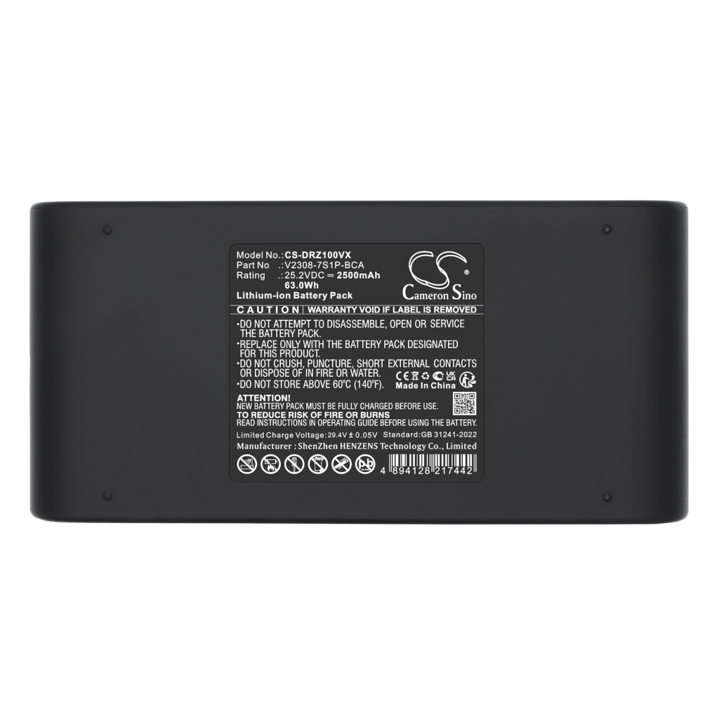 Batterijen Batterijen voor stofzuigers CS-DRZ100VX
