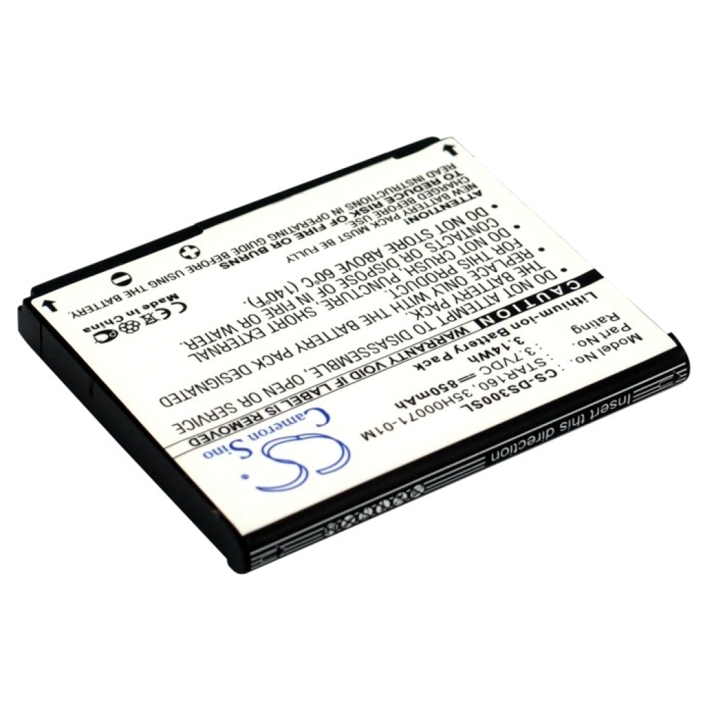 Remplacement de batterie compatible pour HTC STAR160