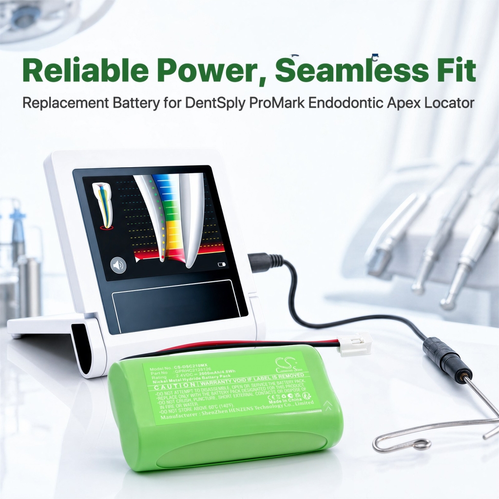 Batterijen compatibel met DentSply ProMark Endodontic Apex Locator CS-DSC210MX