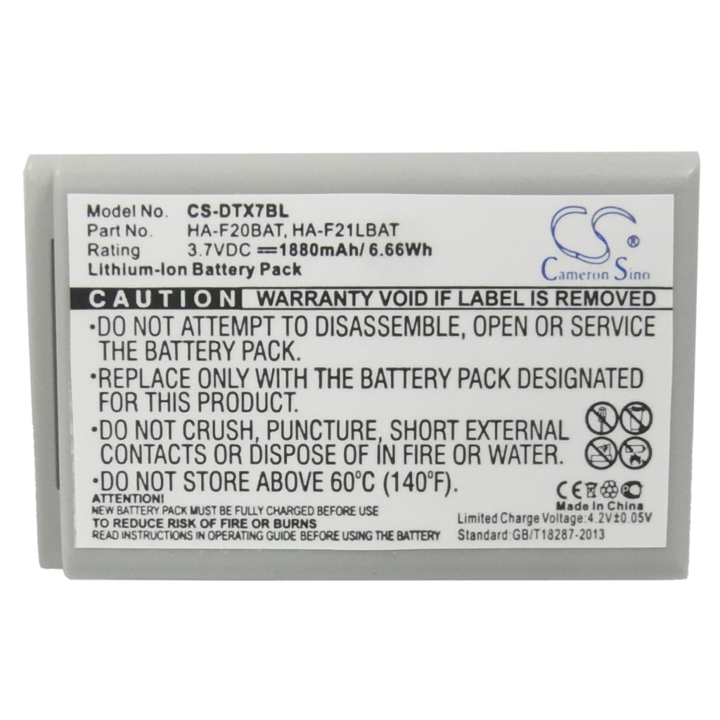 Batterij barcode, scanner Casio DT-X7