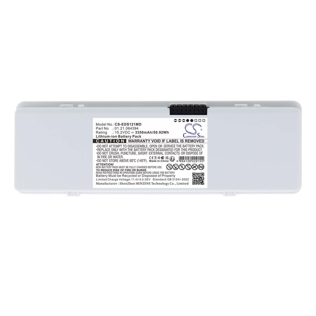 Cameron Sino CS-EDS121MD bovenaanzicht, witte langwerpige behuizing met meerpolige contactstrip