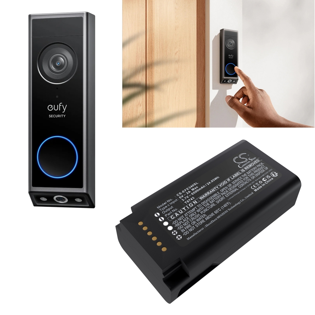 Thuis Beveiligings Camera Batterij Eufy CS-EFE340SL
