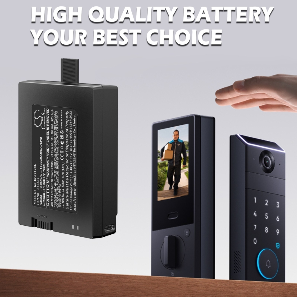 Batterij compatibel met Eufy CS-EFS310SL