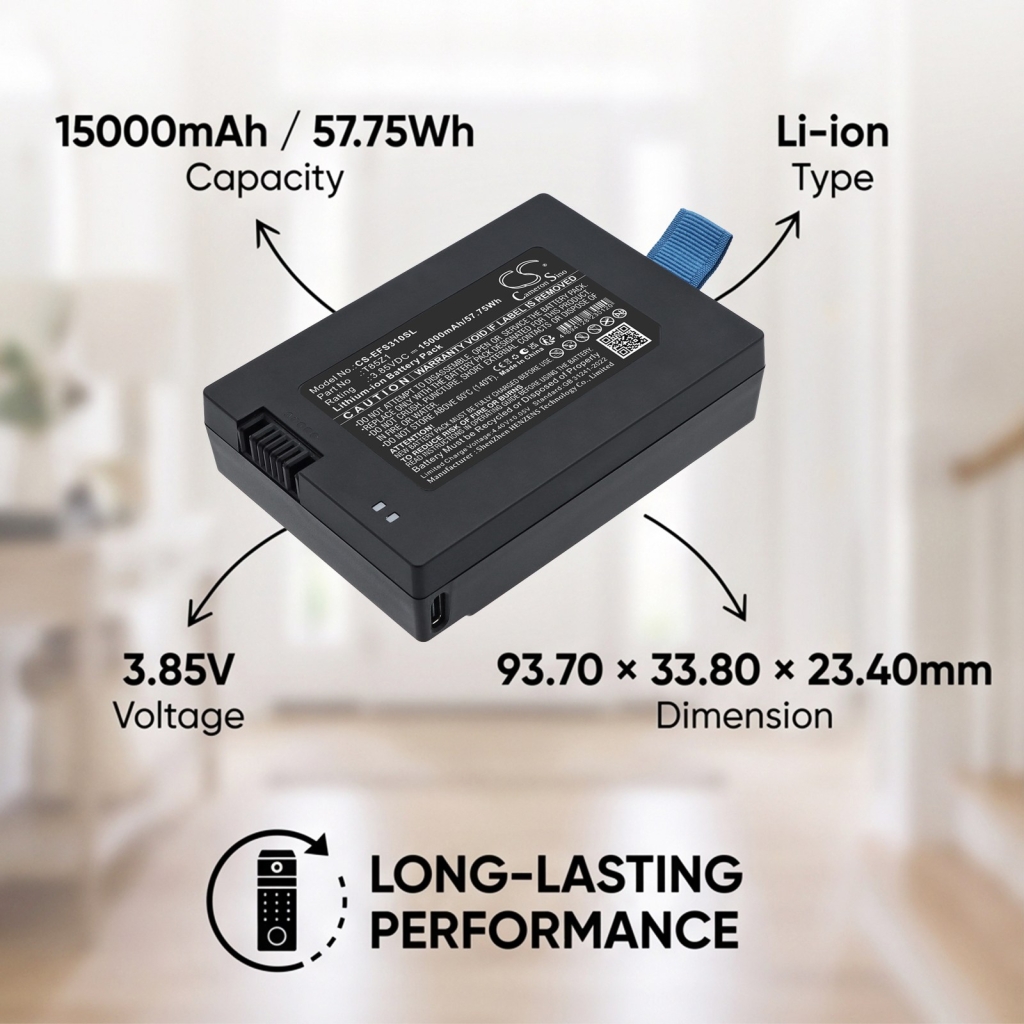 Batterij compatibel met Eufy CS-EFS310SL