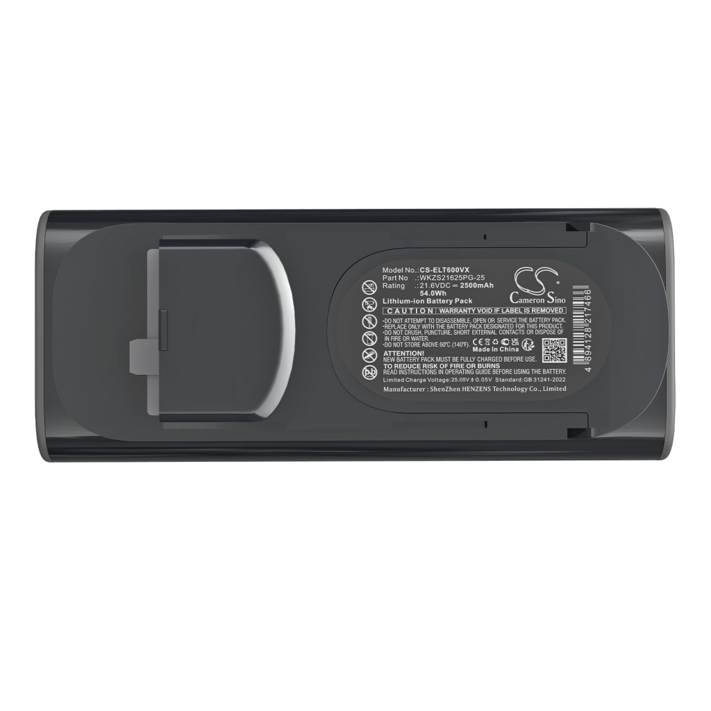 Batterijen voor stofzuigers Electrolux CS-ELT600VX