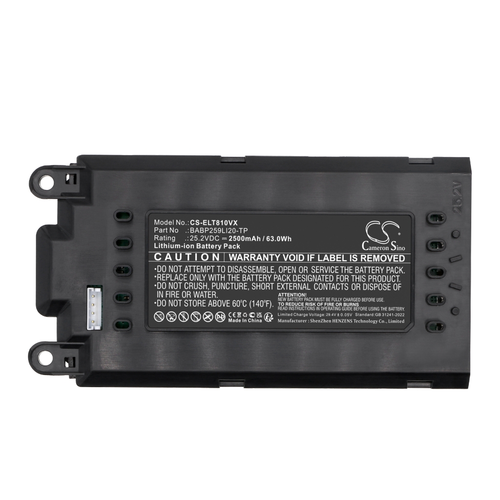 Batterij compatibel met Electrolux CS-ELT810VX