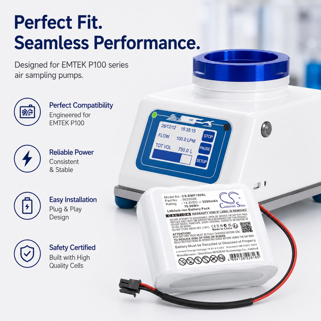 Batterij compatibel met Emtek CS-EMP100SL