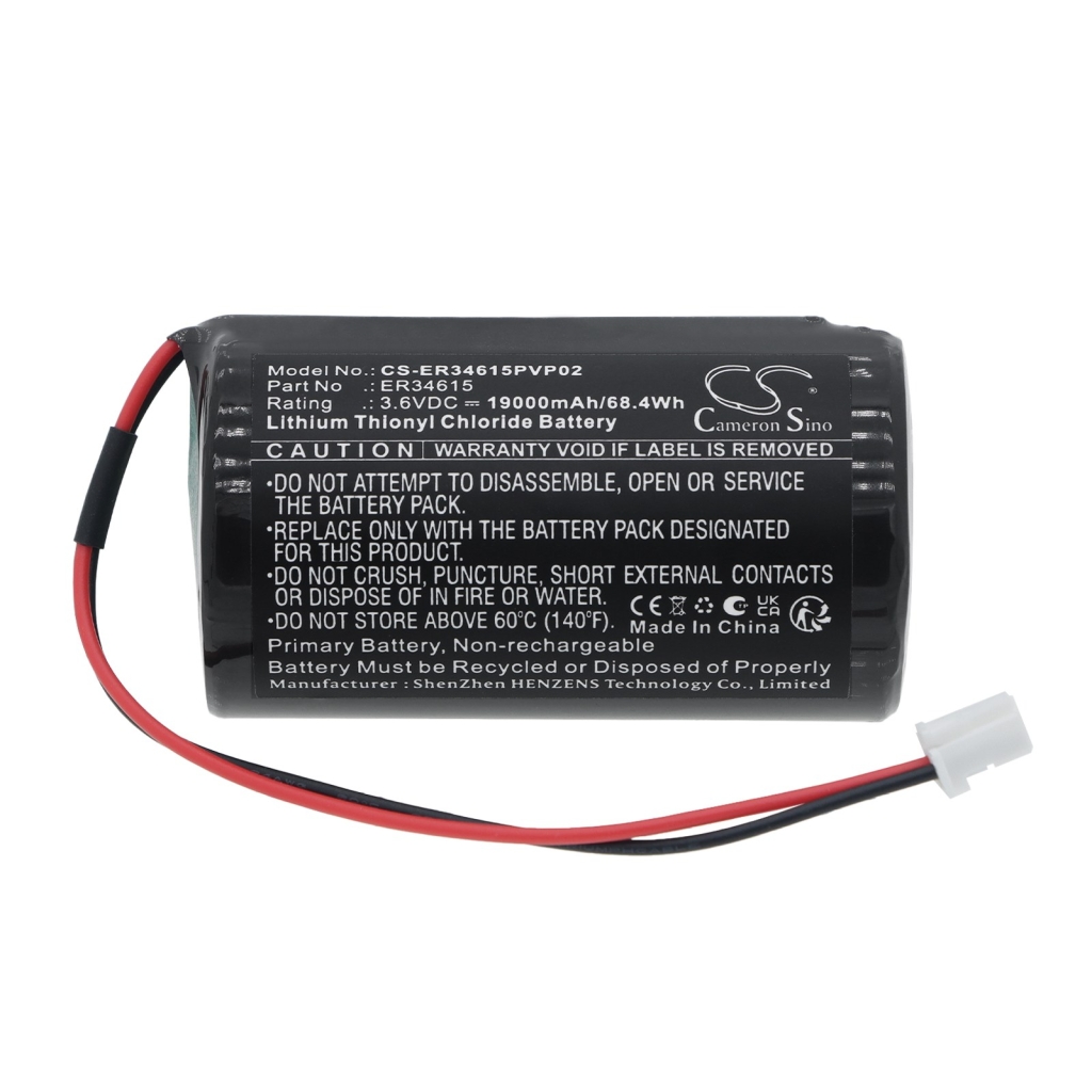 Batterijen compatibel met ER34615 With JST/PAP-02V-S connector CS-ER34615PVP02
