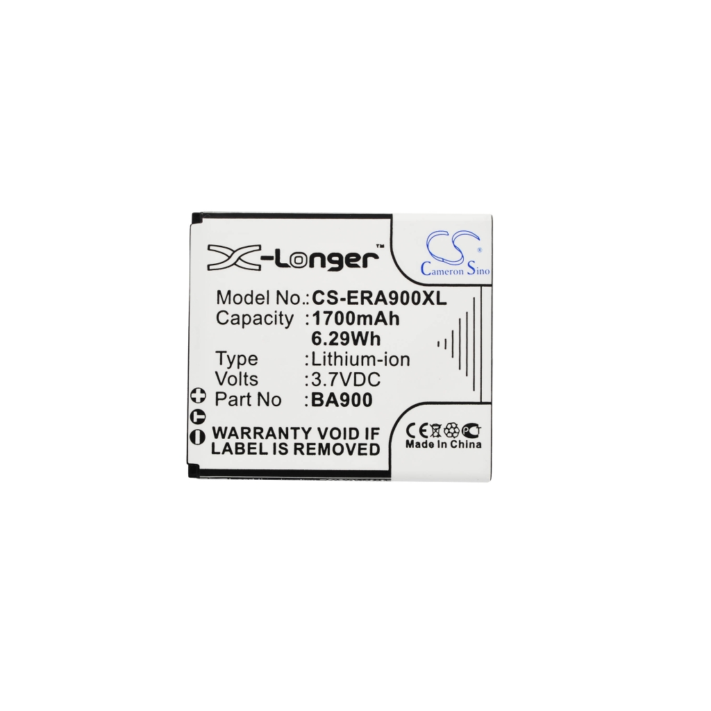 Cameron Sino CS-ERA900XL schuine achteraanzicht, veiligheidswaarschuwingen en streepjescode