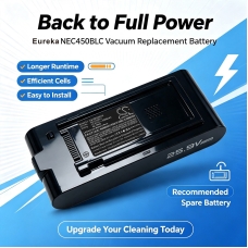 Compatibele batterijvervanging voor Eureka NEC450BLC