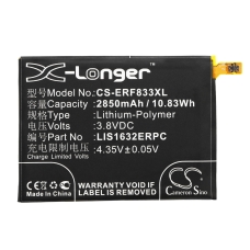 Compatibele batterijvervanging voor Sony 1305-6549,LIS1632ERPC