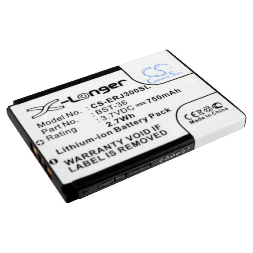 Batterij compatibel met Sony Ericsson CS-ERJ300SL