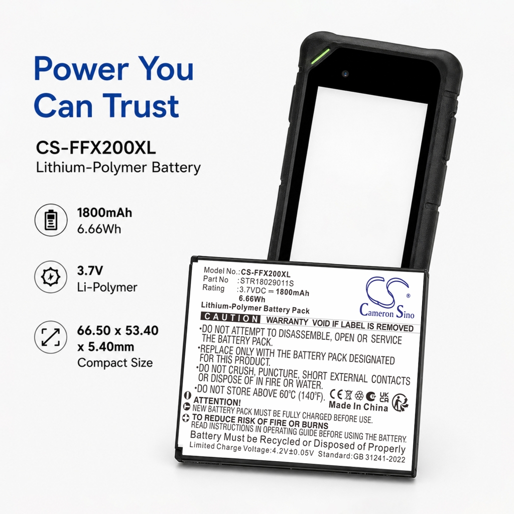 Batterij compatibel met Famoco CS-FFX200XL