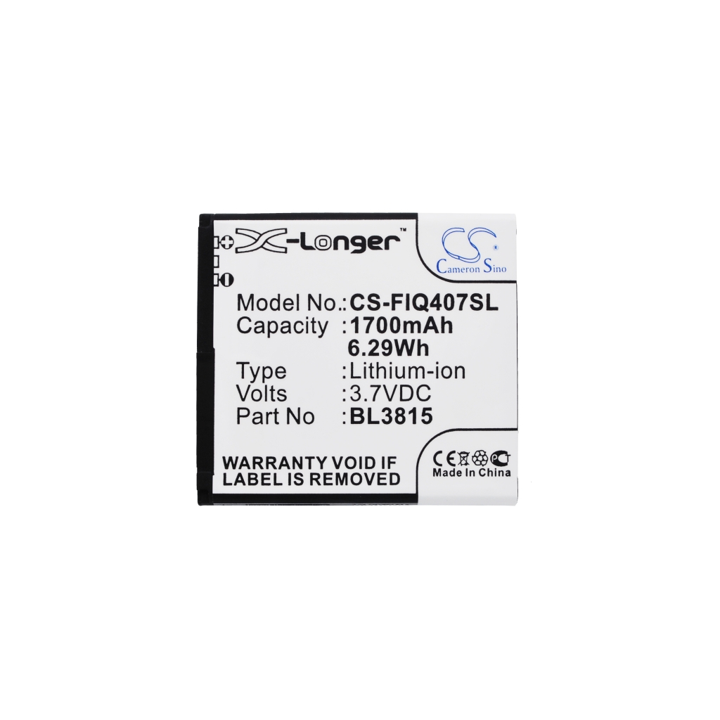 Batterij compatibel met Fly CS-FIQ407SL