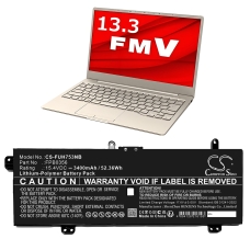 Compatibele batterijvervanging voor FUJITSU CP790491-01,CP790492-01,FPB0356,FPB0357,GC020028M00...