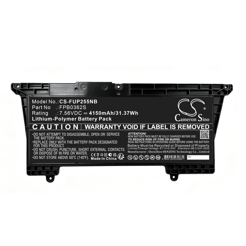 Batterij compatibel met Fujitsu CS-FUP255NB