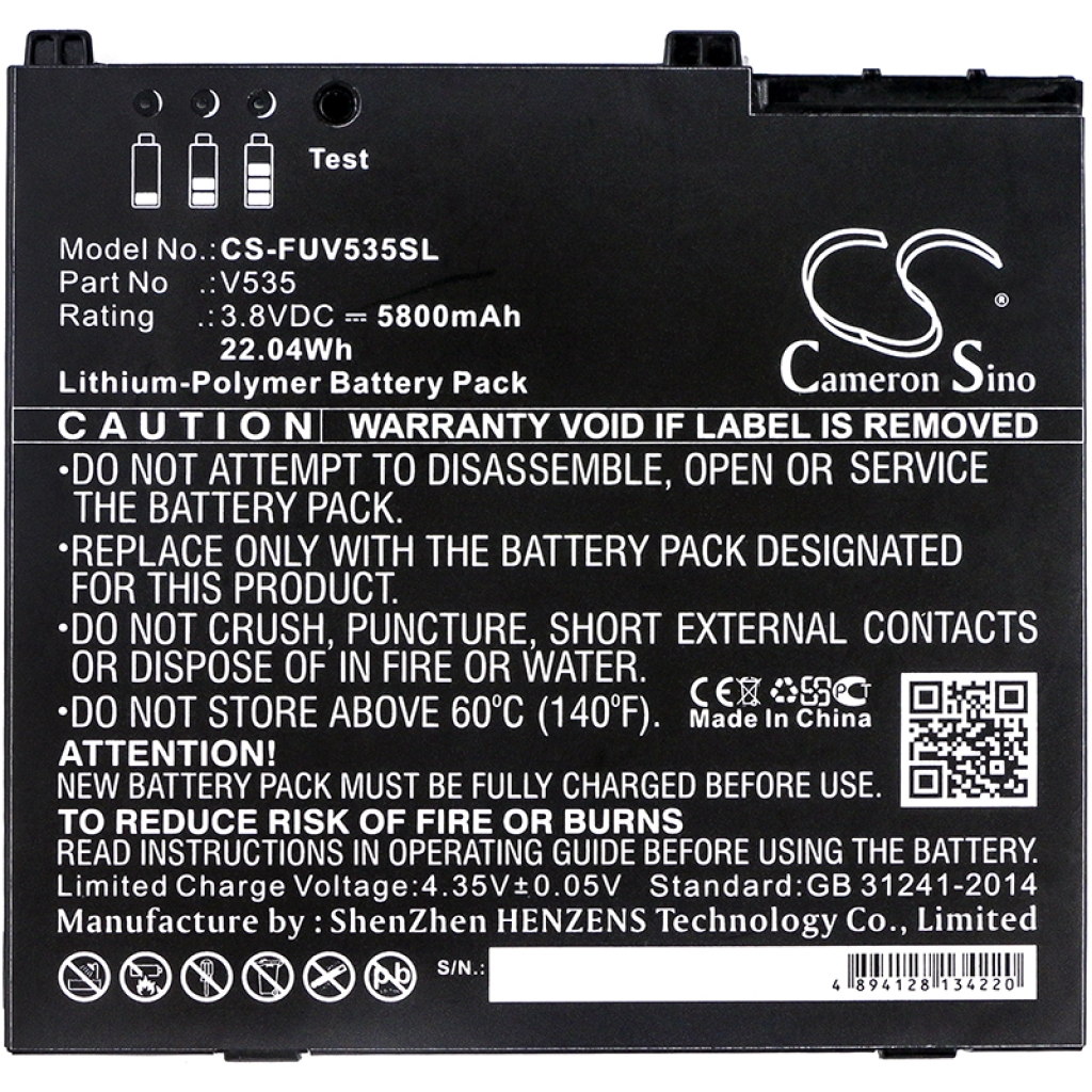 Batterij compatibel met Fujitsu Zebra CS-FUV535SL
