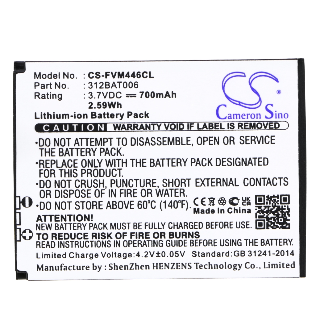 Draadloze telefoon batterij Fritz!FON CS-FVM446CL