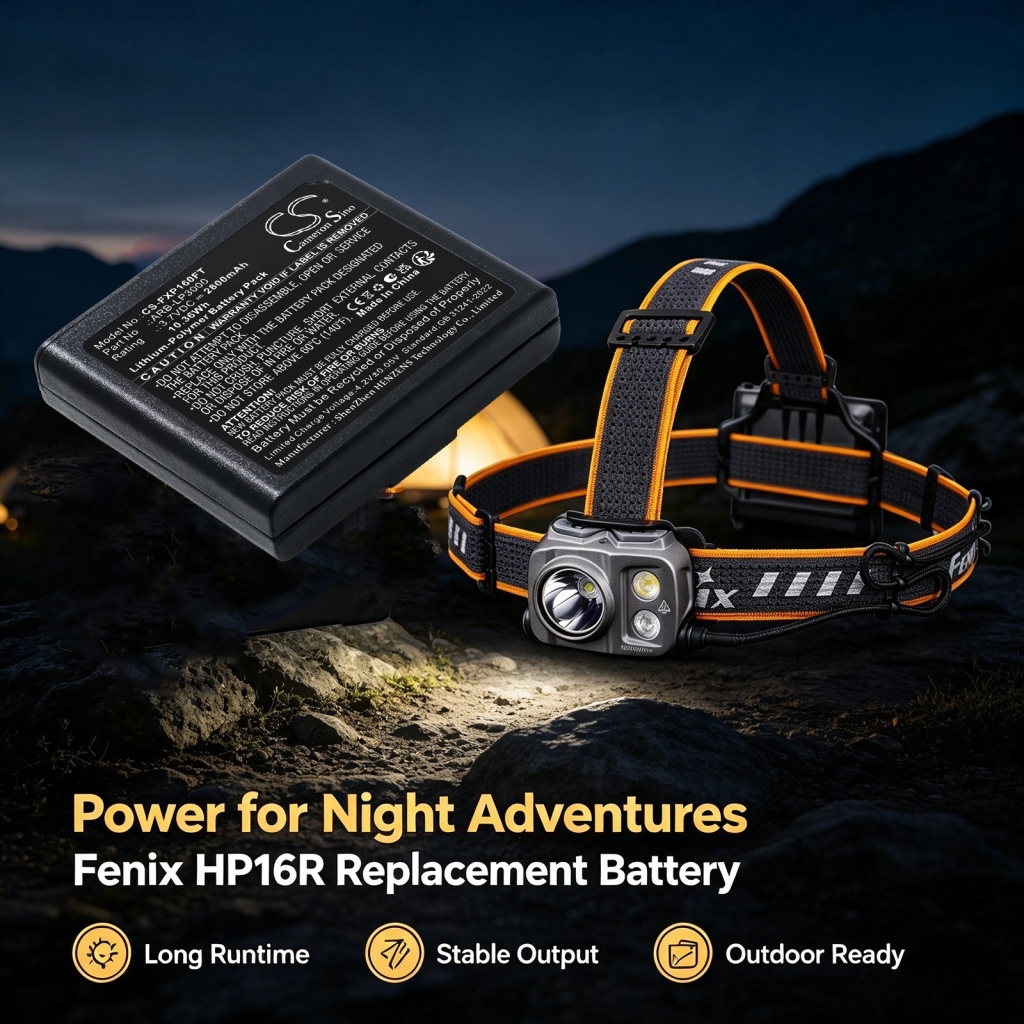 Batteries compatible with Fenix HP16R HP16R CS-FXP160FT
