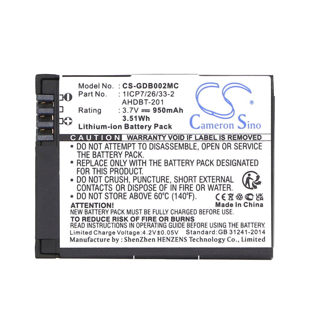 Batterij voor camera GoPro Hero3 Silver Edition